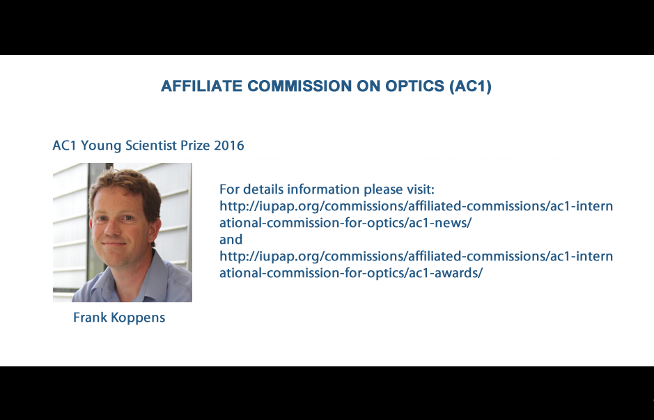 AFFILIATE COMMISSION ON OPTICS (AC1)
