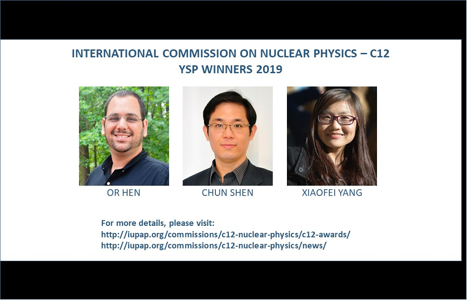 INTERNATIONAL COMMISSION ON NUCLEAR PHYSICS - C12 – YSP WINNERS 2019